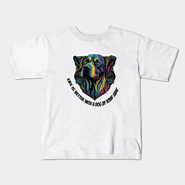 dog owner Kids T-Shirt by ElArrogante